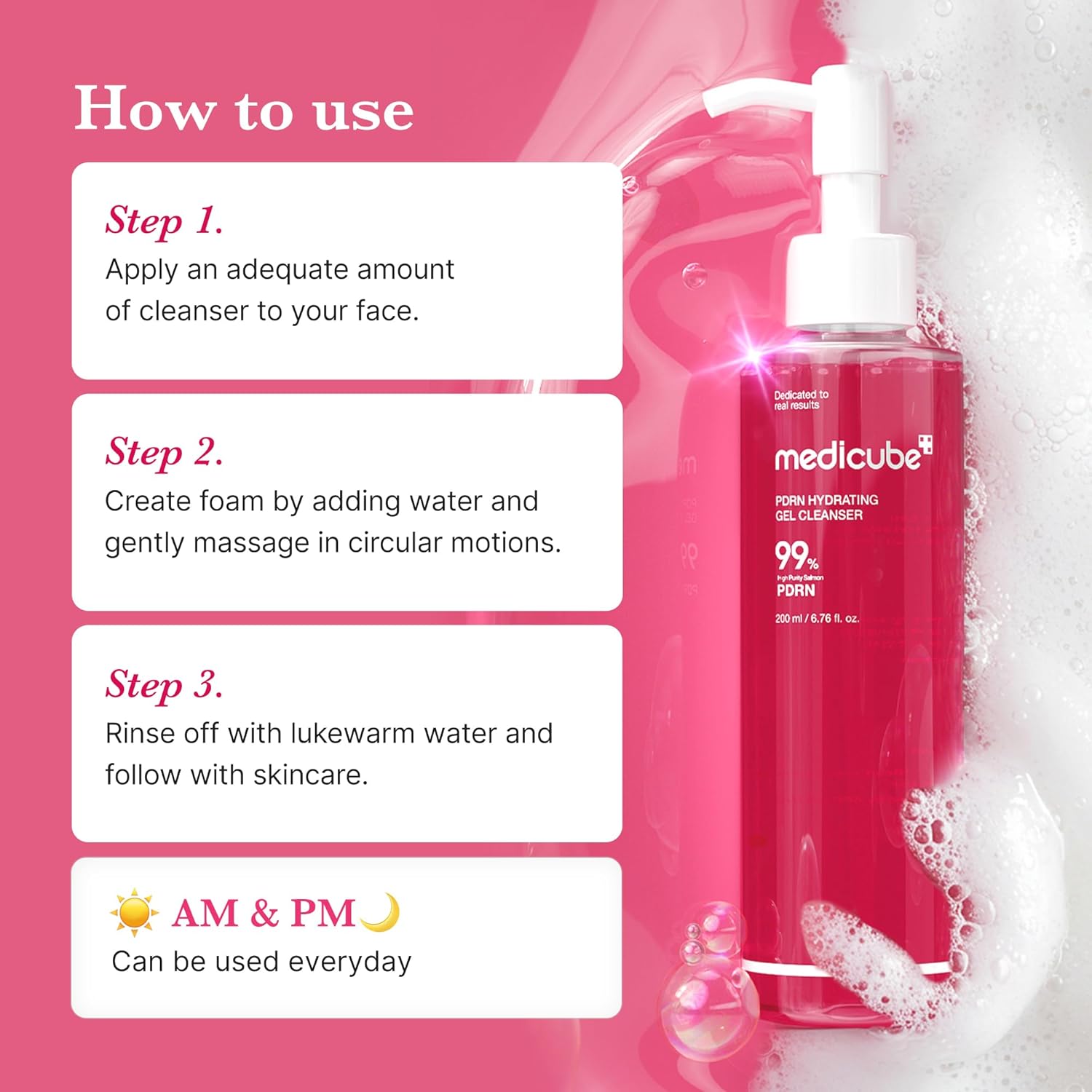 Medicube PDRN Hydrating Gel Cleanser - Image 3