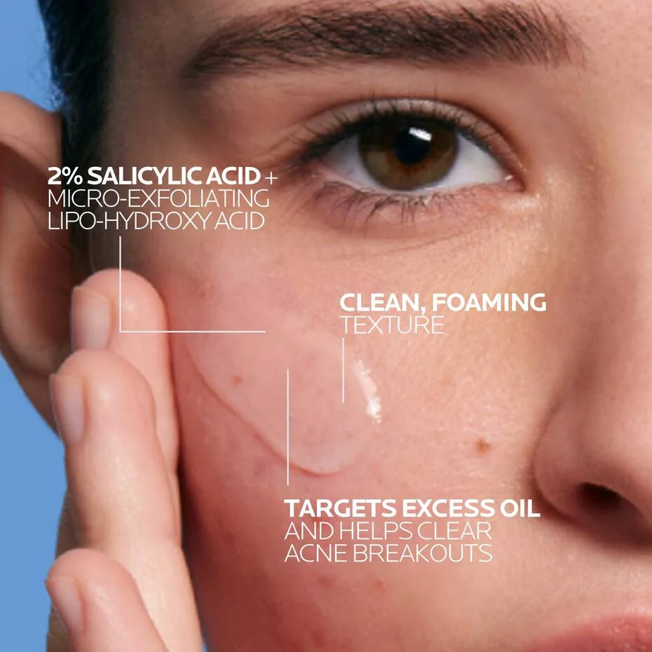 La Roche-Posay Effaclar Medicated Acne Face Wash - Image 3