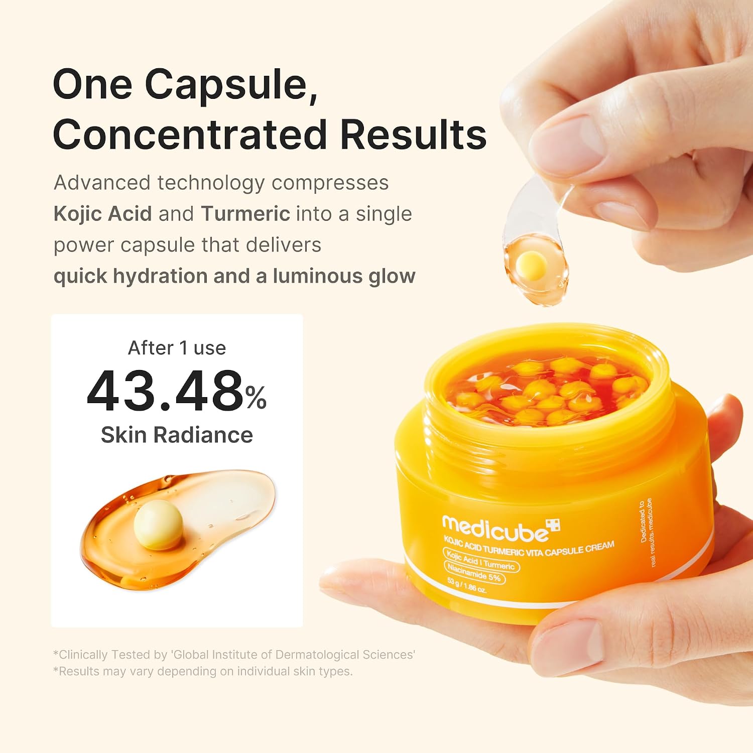 Medicube Kojic Acid Turmeric Vita Capsule Cream - Image 5
