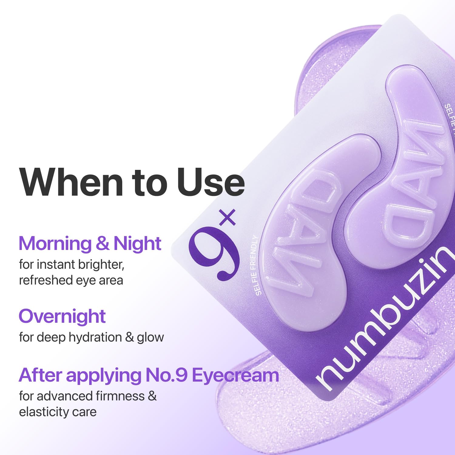 Numbuzin - No.9 NAD+ Collagen Under Eye Patches - Image 6