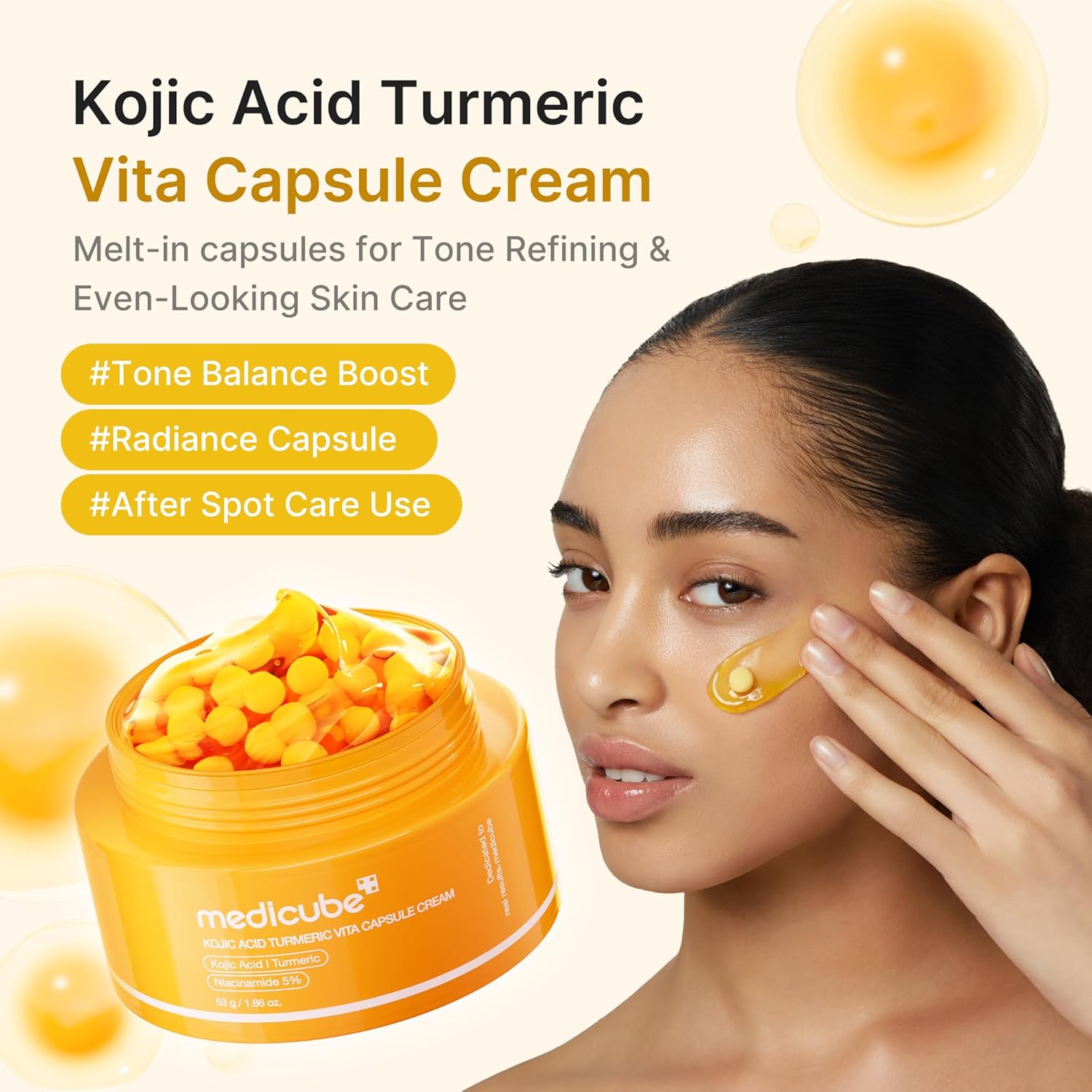 Medicube Kojic Acid Turmeric Vita Capsule Cream - Image 2